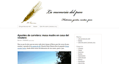 Desktop Screenshot of lamemoriadelpan.com